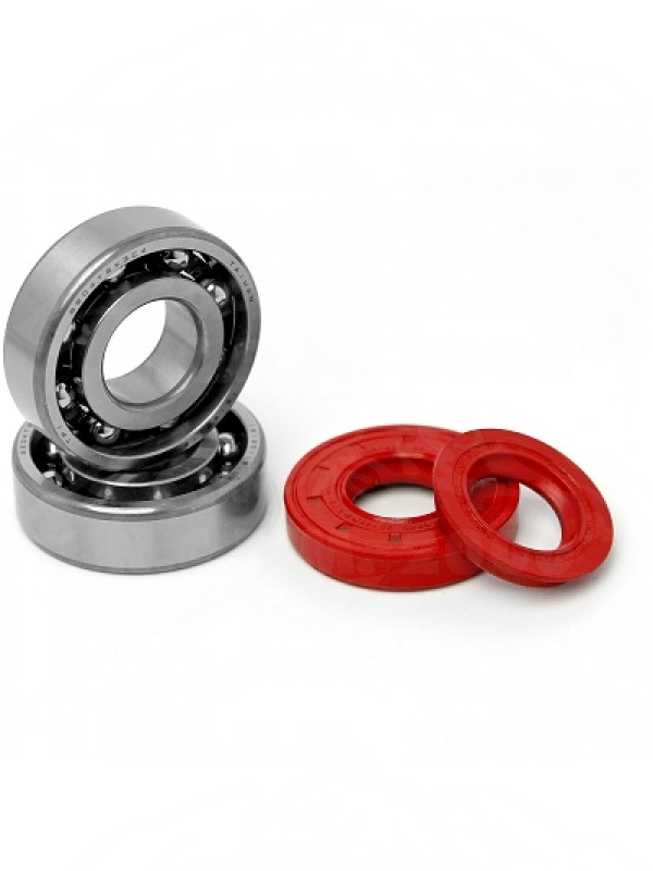 KIT CUSCINETTI TPI ( 6204 TVH C4 ) +SERIE PARAOLI MOTORE YAMAHA BOOSTER / NITRO / OVETTO / STUNT / C