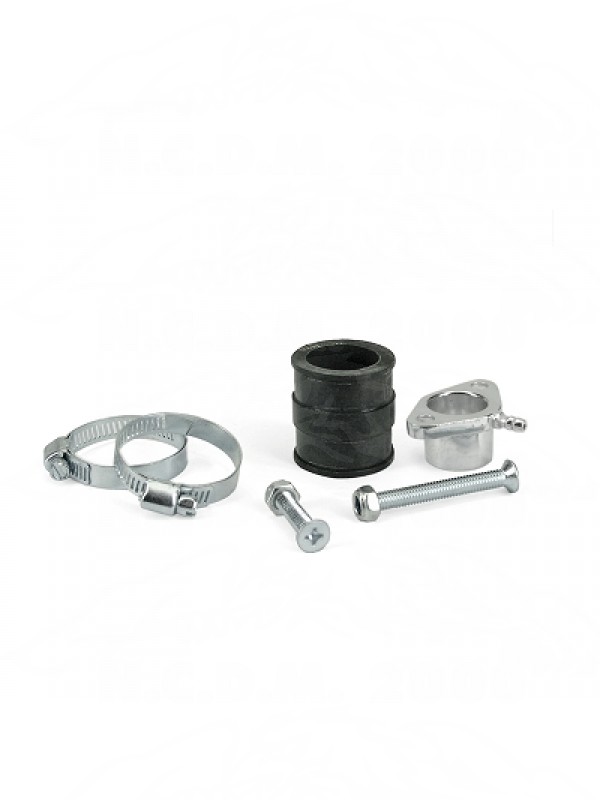 COLLETTORE + MANICOTTO FLESSIBILE PEUGEOT 50 TKR / TREKKER / SPEEDFIGHT / BUXY / ELYSEO / VIVACITY 1