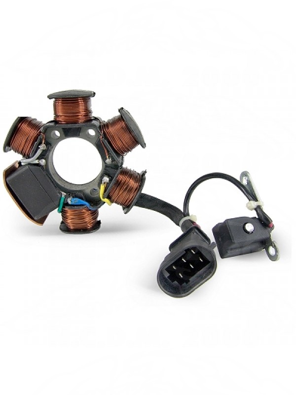 STATORE ACCENSIONE TOP QUALITY PIAGGIO / GILERA NUOVI MODELLI (OEM: 584525 / 639865 / 830296 ) 18031