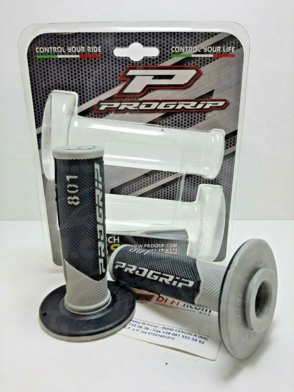 PRO GRIP GRIPS DOUBLE DENSITY OFFROAD 801 CLOSED END BLACK/GRAY 801-187