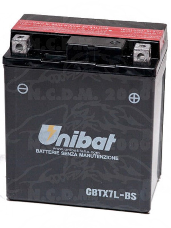 Batteria UNIBAT Cbtx7l-bs Senza Manutenzione 