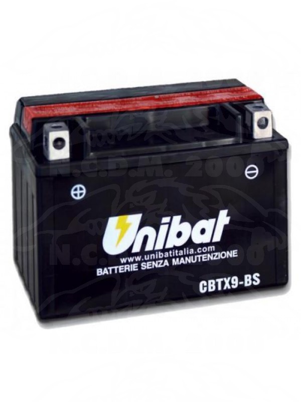 BATTERIA UNIBAT CBTX9-BS =YUASA YTX9-BS