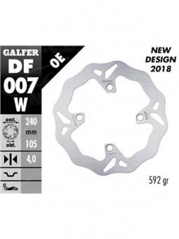DISCO FRENO FISSO GALFER POSTERIORE HONDA DF007W