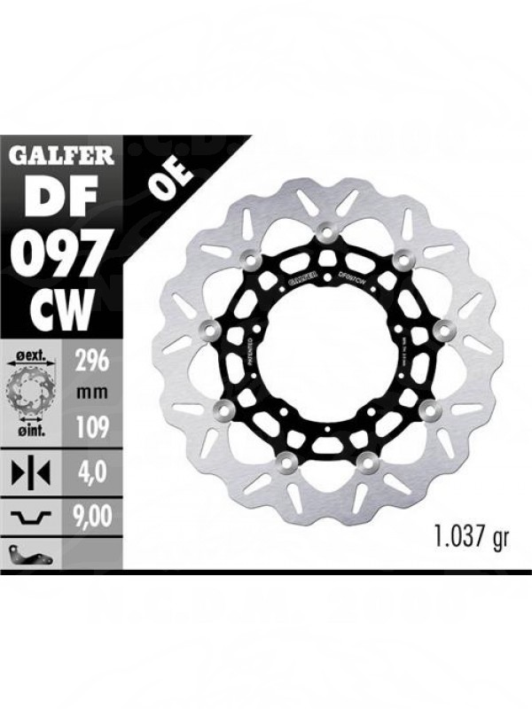 DISCO GALFER FLOTTANTE ANTERIORE HONDA	X-ADV 750	750	17-	DF097	DF098