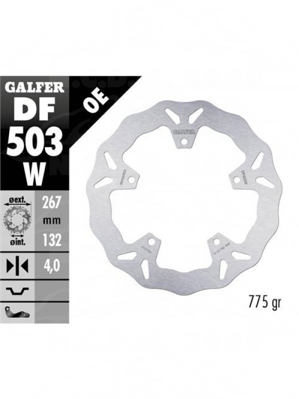 DISCO FRENO ANTERIORE GALFER YAMAHA 500/530 2004/2017