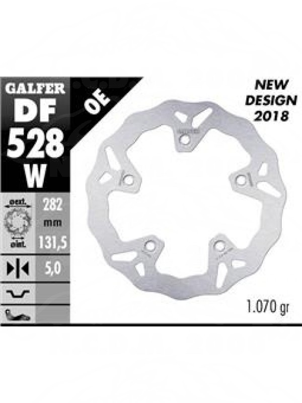 DISCO FRENO FISSO GALFER POSTERIORE YAMAHA T.MAX 530 2012/2020 DF528W