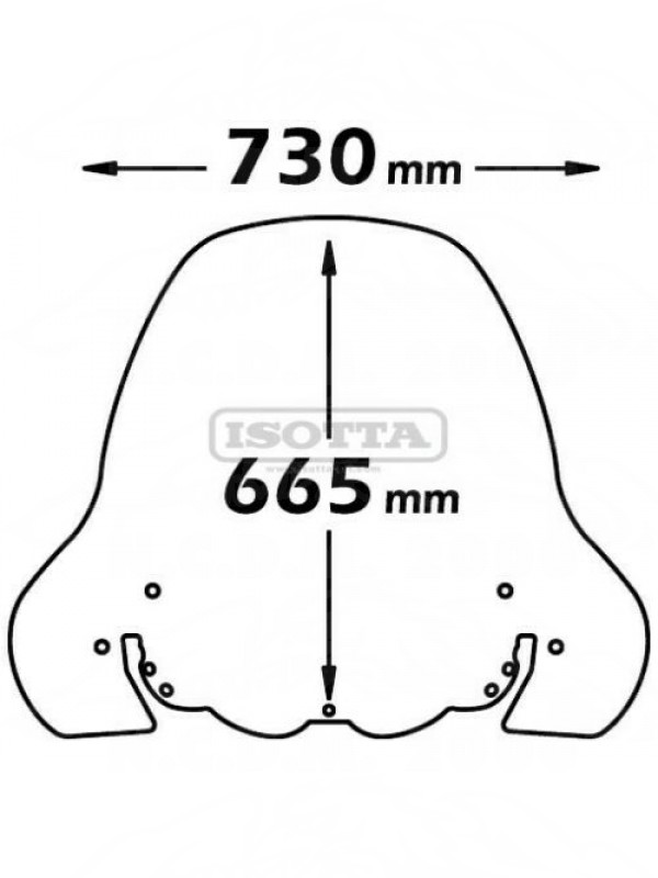   E18 PARABREZZA CUPOLINO ISOTTA PER HONDA PANTHEON 125 