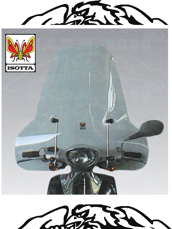  PARABREZZA FLIPPER MBK ATTACCHI INCLUSI (A/79) MADE IN ITALY ISOTTA