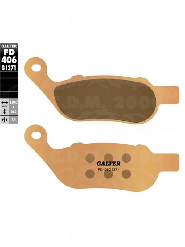 PASTIGLIE FRENO GALFER SINTERIZ.STRADA  POSTERIORE  HARLEY DAVIDSON FD406G1371
