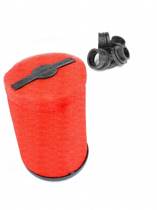 FILTRO ARIA MARCHALD AIR PLUS KHR ROSSO L170 MM DIAM. 28-43 MM (MADE IN ITALY) 114217