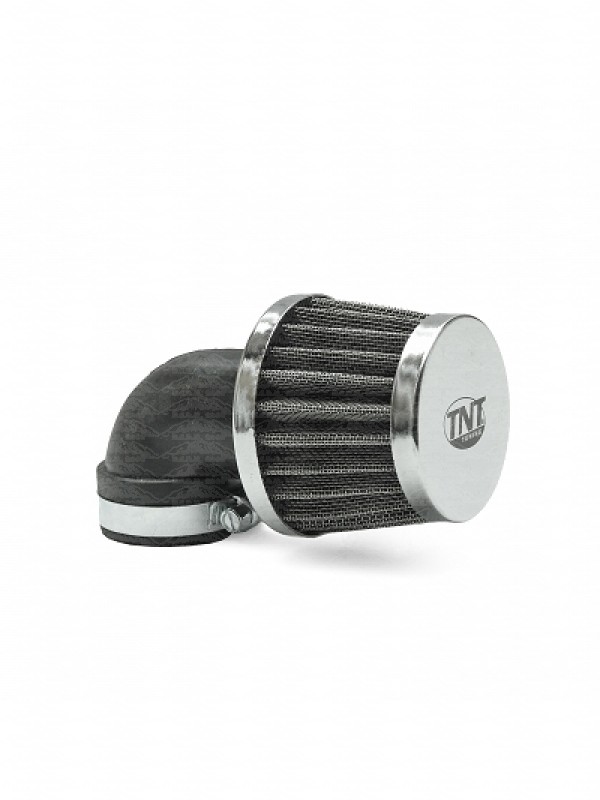 FILTRO ARIA TNT KN SMALL CURVA 90 28 / 35 CROMO 115000