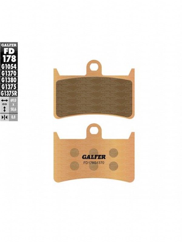 PASTIGLIE FRENO SINTERIZZATE.GALFER ANTERIORE YAMAHA FD178G1370