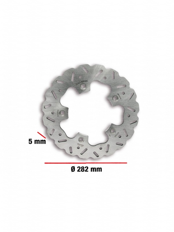 Disco freno WHOOP DISC Ø esterno 282 - spessore 5 mm  Codice 6215594