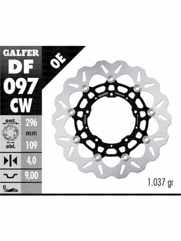 DISCO GALFER FLOTTANTE ANTERIORE HONDA	X-ADV 750	750	17-	DF097	DF098