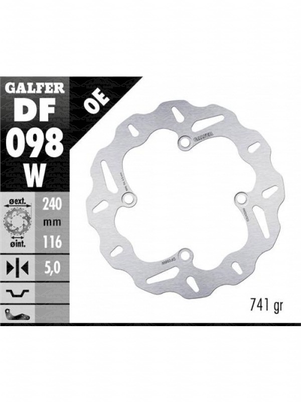 DISCO POSTERIORE GALFER HONDA	X-ADV 750	750	17-	DF098