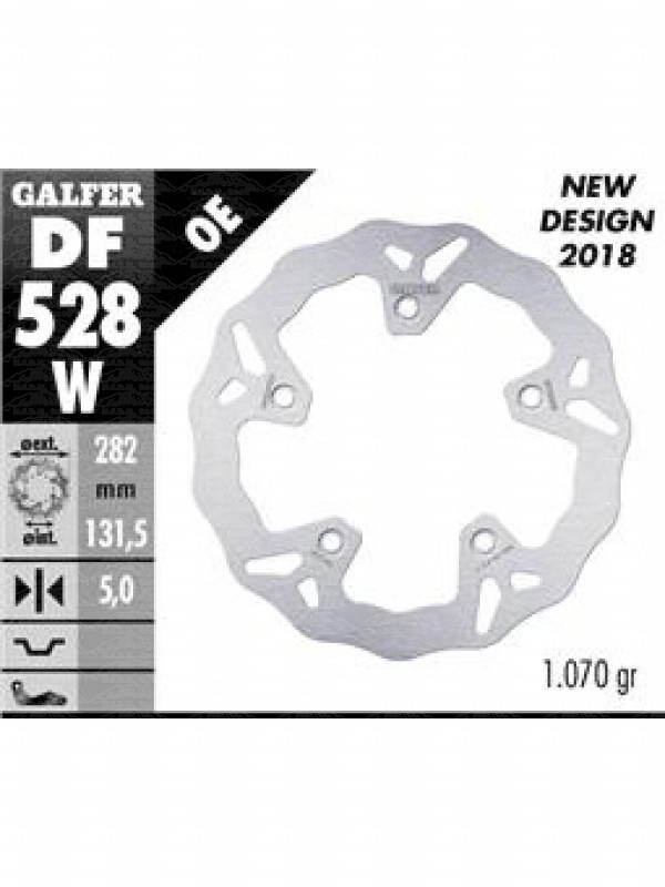 DISCO FRENO FISSO GALFER POSTERIORE YAMAHA T.MAX 530 2012/2020 DF528W