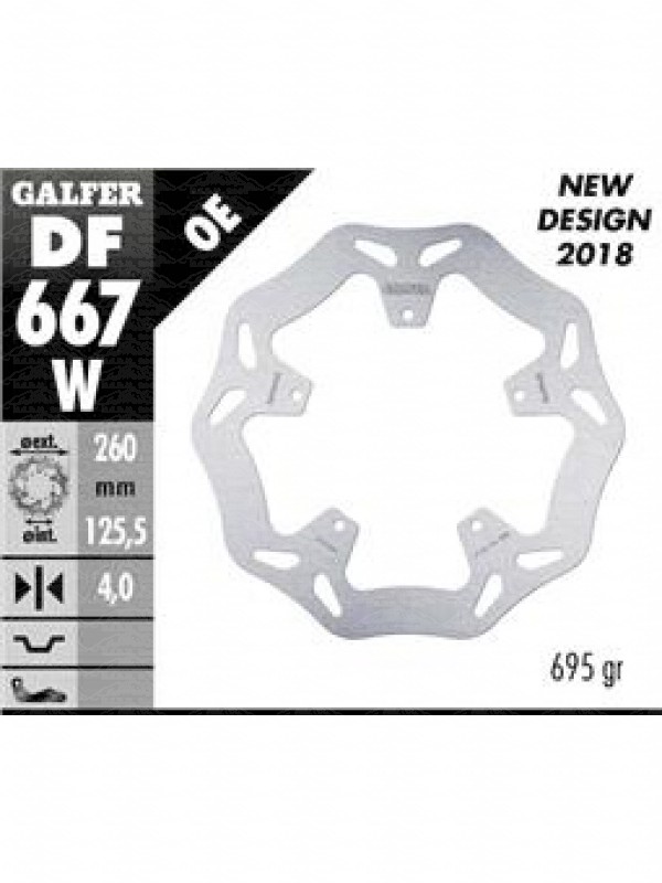DISCO FRENO FISSO ANTERIORE PIAGGIO BEVERLY/CARNABY/X9 FD667W