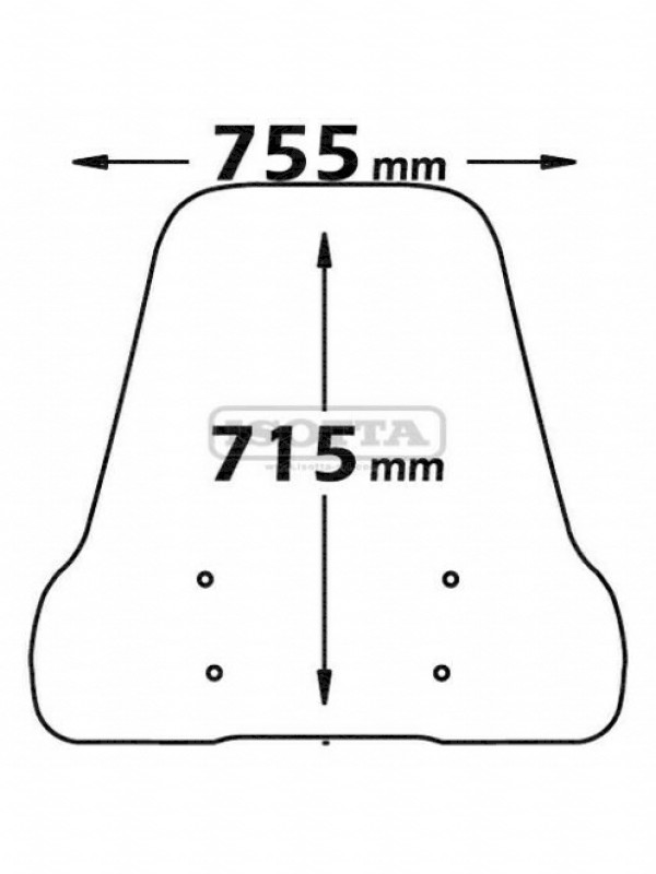 PARABREZZA CUPOLINO ISOTTA PER MALAGUTI F10 E21+A110