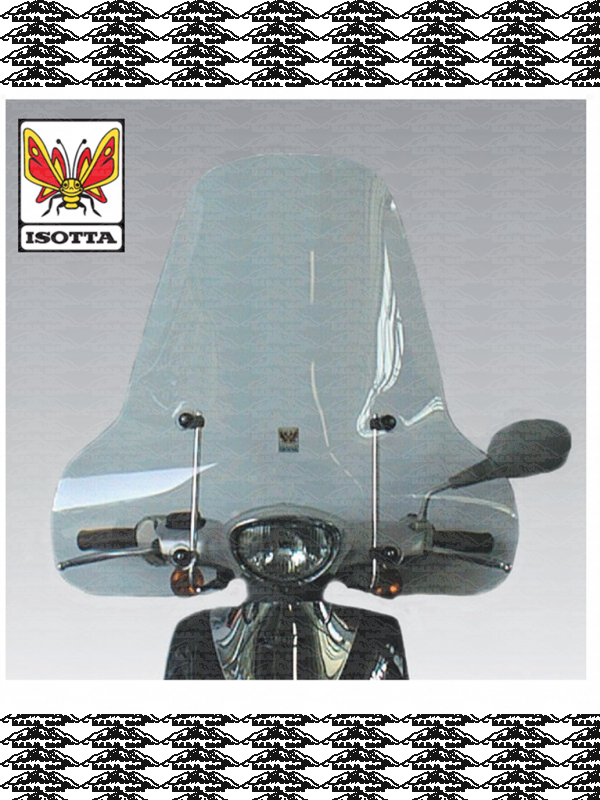  PARABREZZA FLIPPER MBK ATTACCHI INCLUSI (A/79) MADE IN ITALY ISOTTA