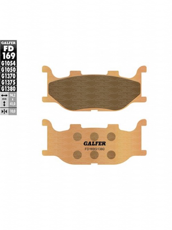 PASTIGLIE FRENO SINTER.SCCOTER GALFER ANTERIORE YAMAHA 
