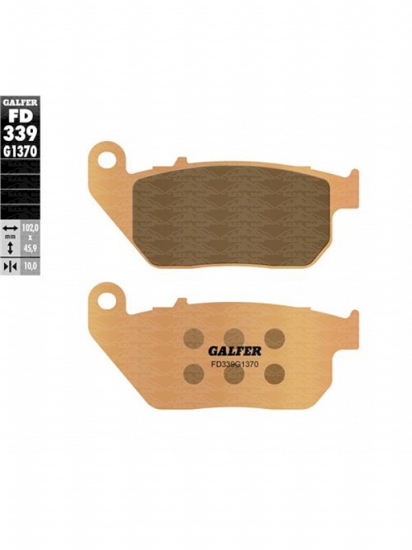 COPPIA PASTIGLIA SINTER.GALFER ANTERIORE HARLEY DAVIDSON FD339G1370
