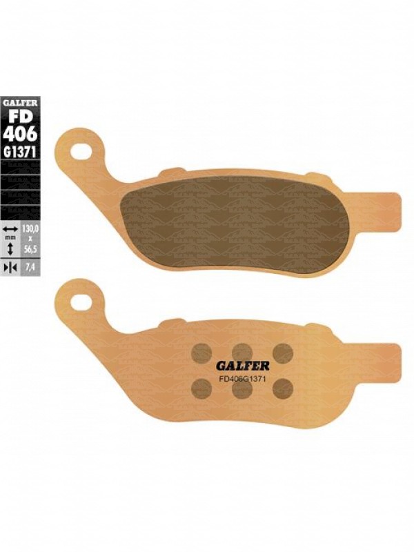 PASTIGLIE FRENO GALFER SINTERIZ.STRADA  POSTERIORE  HARLEY DAVIDSON FD406G1371