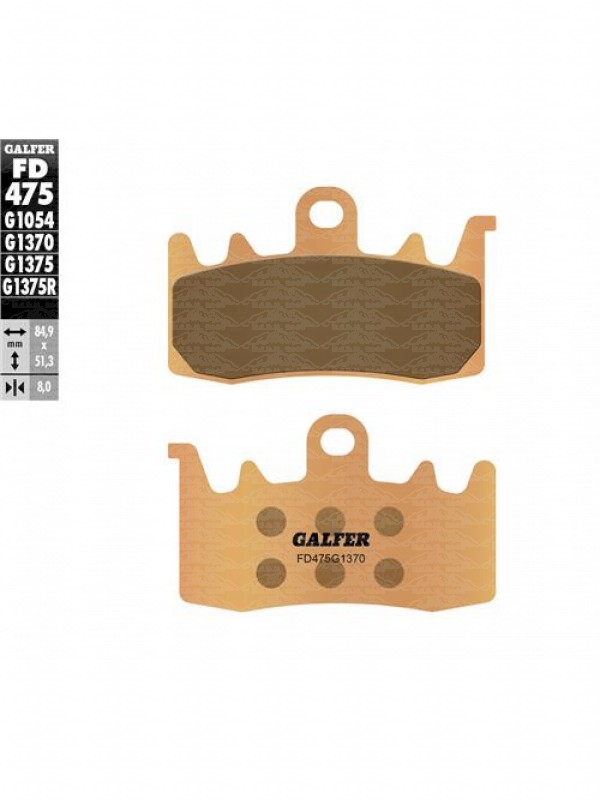 PASTIGLIE FRENO SINTERIZ.ANTERIORE SINTERIZZATA FD475G1370